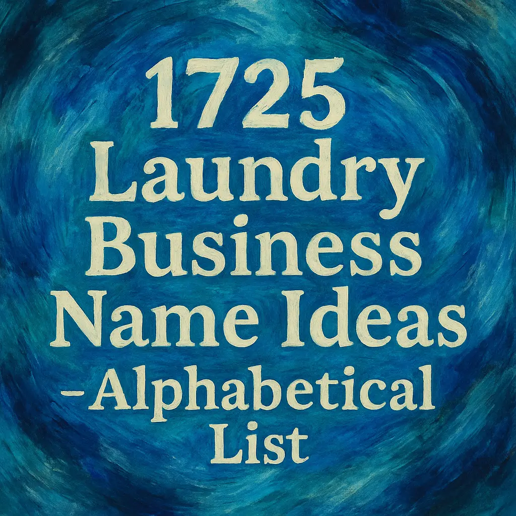 Laundry Business Name Ideas